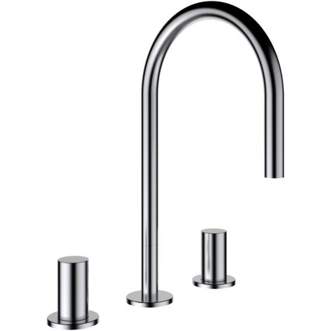 LAUFEN Kartell 3-Loch Waschtischmischer, Schwenkauslauf, ohne