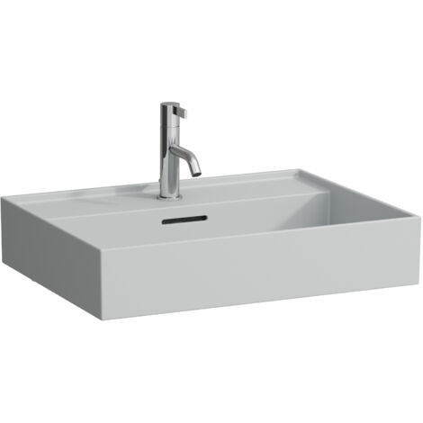 LAUFEN Kartell Aufsatzwaschtisch 1 Hahnloch, mit Überlauf,