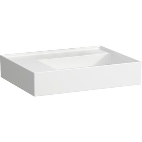 LAUFEN Kartell Aufsatzwaschtisch, Ablage links, ohne Hahnloch,