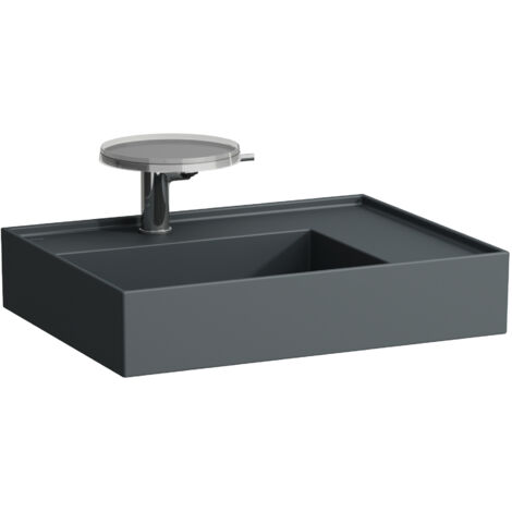 LAUFEN Kartell Aufsatzwaschtisch, Ablage rechts, 3 Hahnlöcher,