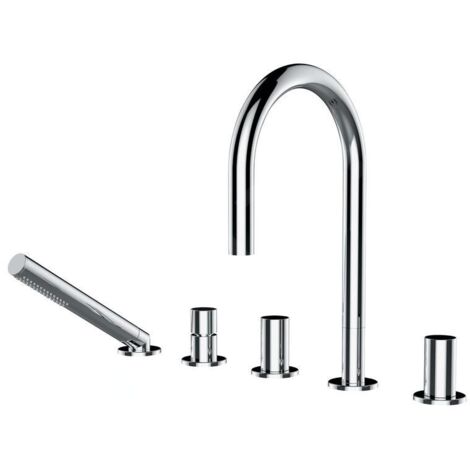 LAUFEN Kartell Combinaison de remplissage de baignoire 5 trous,