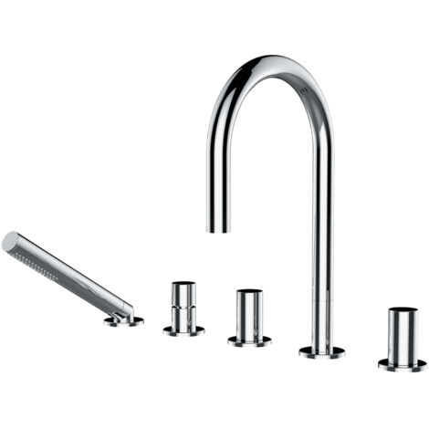 LAUFEN Kartell Combinaison de remplissage de baignoire 5 trous,