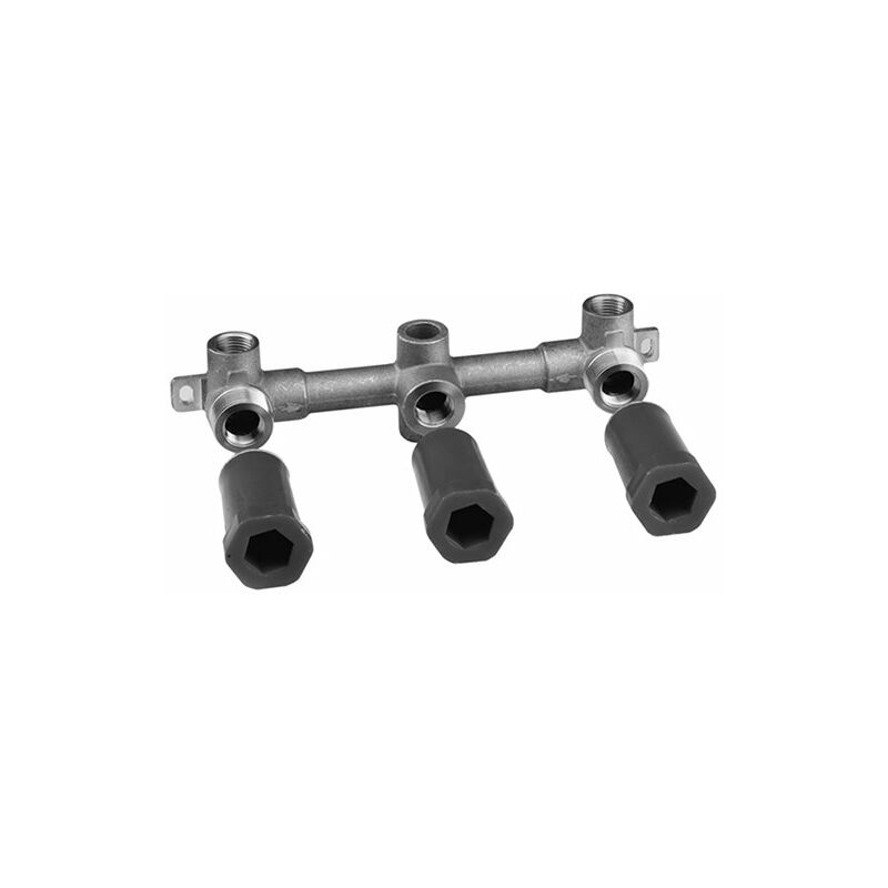 

Laufen Kartell Juego de carcasa para mezclador de lavabo empotrado de 2 manijas, salida libre - H3769820001001