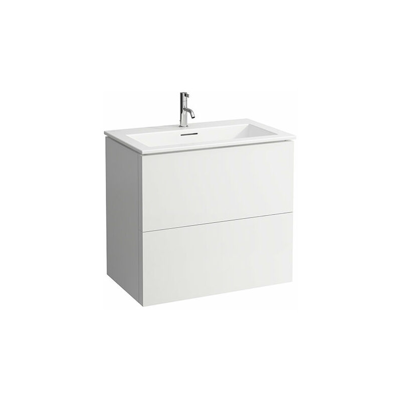 

Laufen Kartell Kombipack, combinación de lavabo y base de lavabo con 2 cajones, 800x500, color: gris pizarra - H8603356421041