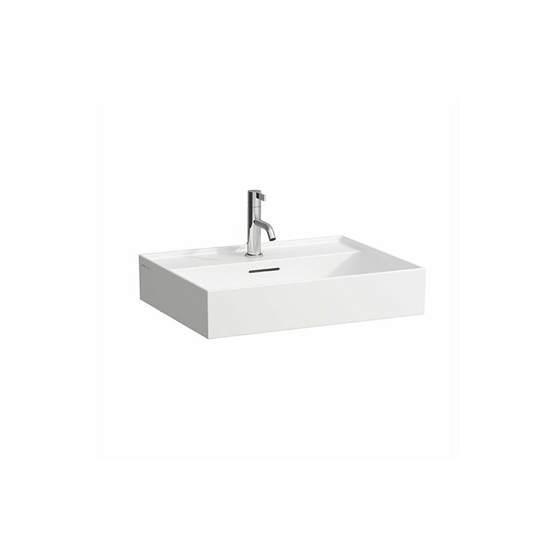 

Kartell Lavabo se puede construir debajo, 1 agujero para grifo, con rebosadero, montaje en pared, 600x460, color: Blanco con LCC - H8103334001041