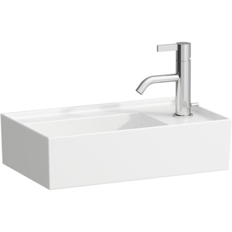 LAUFEN Kartell lave-mains, robinetterie à droite, encastré, sans