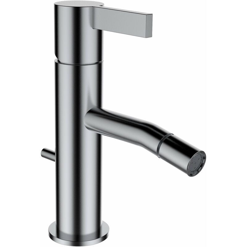 

Kartell Mezclador monomando para bidé, con caño fijo, con válvula de desagüe, caño de 110 mm, color: acero inoxidable pulido - H3413310901011 - Laufen
