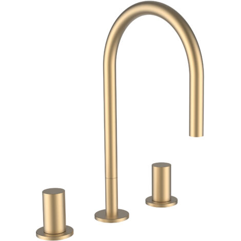 LAUFEN Kartell Mitigeur de lavabo 3 trous, bec pivotant, sans