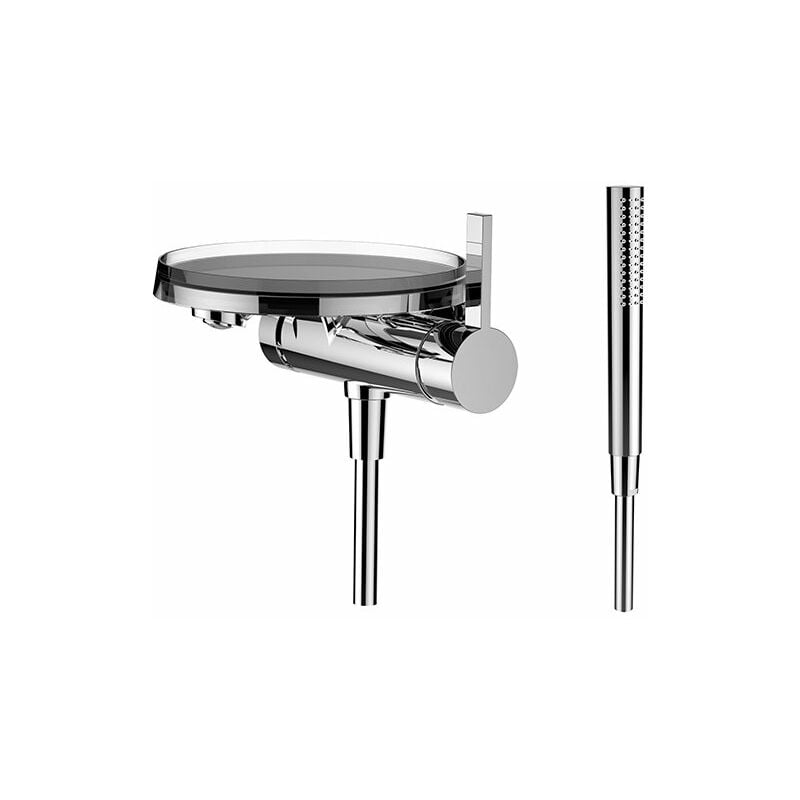 

Laufen Kartell Monomando de disco mezclador de bañera empotrado para Simibox de 1 punto, de pared, cromado - H3213390041411