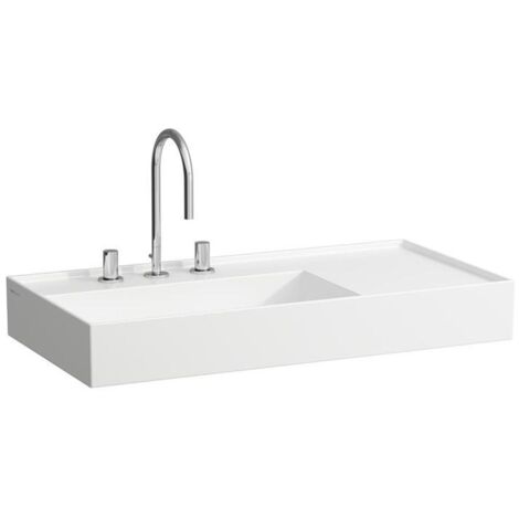 LAUFEN Kartell Waschtisch, Ablage rechts, 1 Hahnloch, ohne