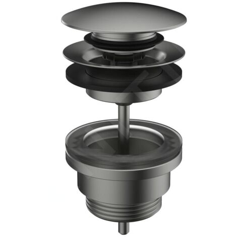 Laufen Kit de vidange - Bonde de lavabo, Click-Clack, inox brossé H3709890901041
