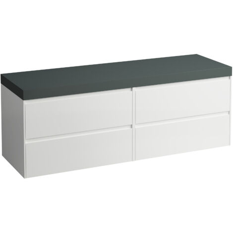 LAUFEN LANI Plan de lavabo gris signalisation incl. meuble