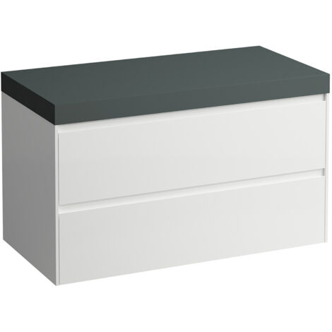 LAUFEN LANI Plan de lavabo gris signalisation incl. meuble