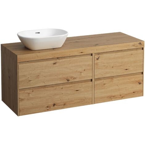 LAUFEN LANI Plan de toilette chêne sauvage incl. meuble
