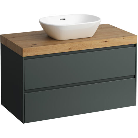 LAUFEN LANI Plan de toilette chêne sauvage incl. meuble