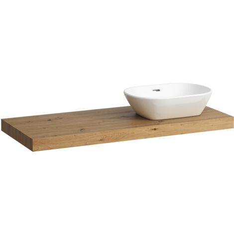 LAUFEN LANI Plan de toilette, une découpe à droite,