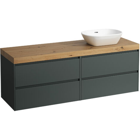 LAUFEN LANI Waschtischplatte wildeiche inklusive Unterschrank, 1