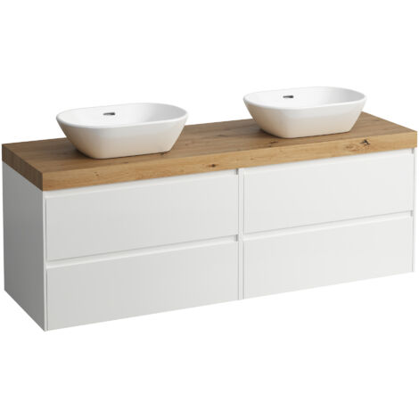 LAUFEN LANI Waschtischplatte wildeiche inklusive Unterschrank, 1