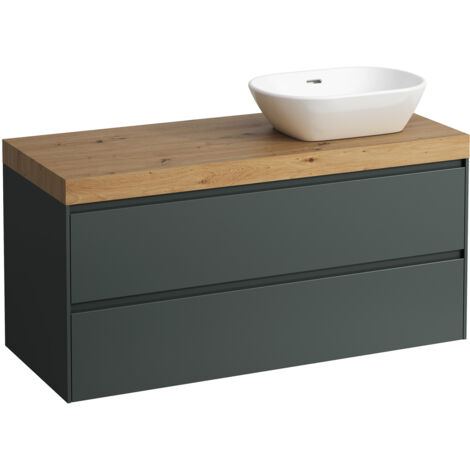 LAUFEN LANI Waschtischplatte wildeiche inklusive Unterschrank, 1