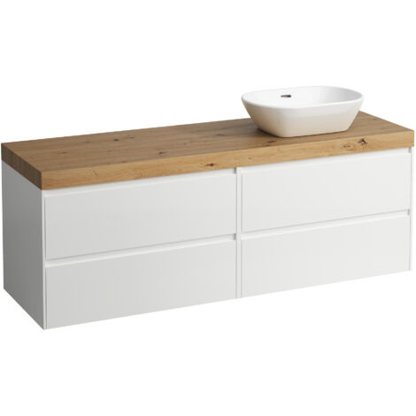 LAUFEN LANI Waschtischplatte wildeiche inklusive Unterschrank, 1