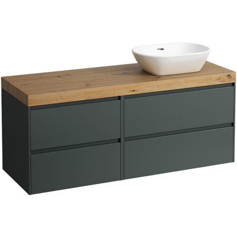 LAUFEN LANI Waschtischplatte wildeiche inklusive Unterschrank, 1