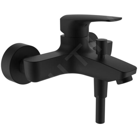 Laufen Laurin - Mitigeur de baignoire avec accessoires, noir mat HF500760428600