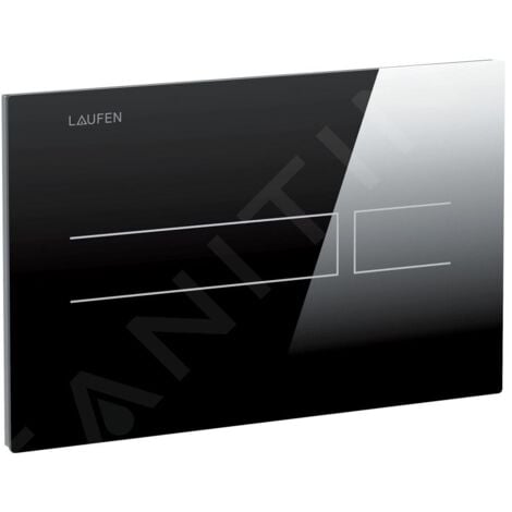 Laufen LIS - Commande électronique de chasse d'eau, verre/noir H8956630200001