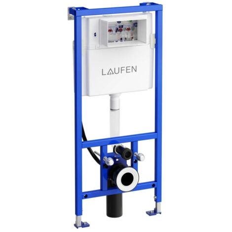 Laufen LIS - Módulo de instalación empotrado para inodoro suspendido, suministro de agua  trasero, 112 cm H8946660000001