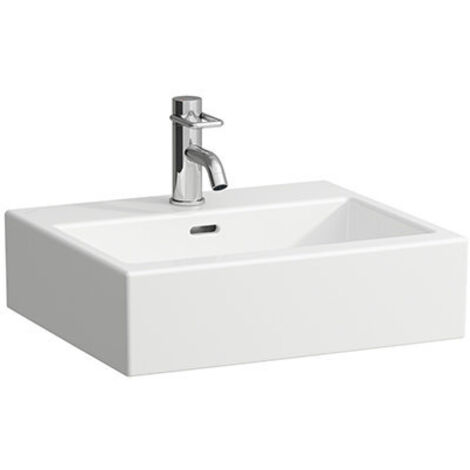 LAUFEN Living City bac pour lavabo, 1 trou pour robinet, 500x425,