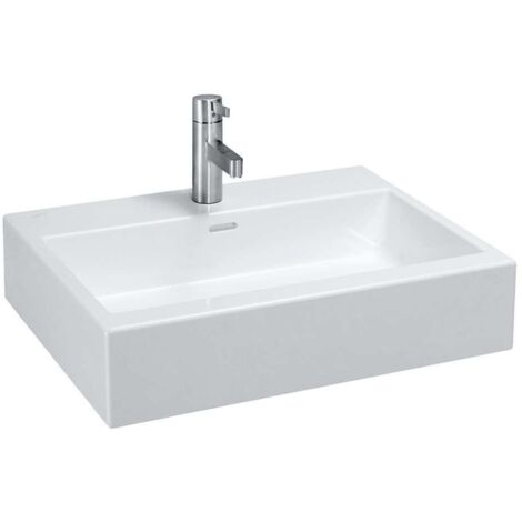 LAUFEN Living City lavabo à poser, 1 trou pour robinetterie au