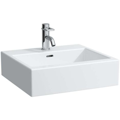 LAUFEN Living City lavabo à poser, 3 trous pour robinet, avec