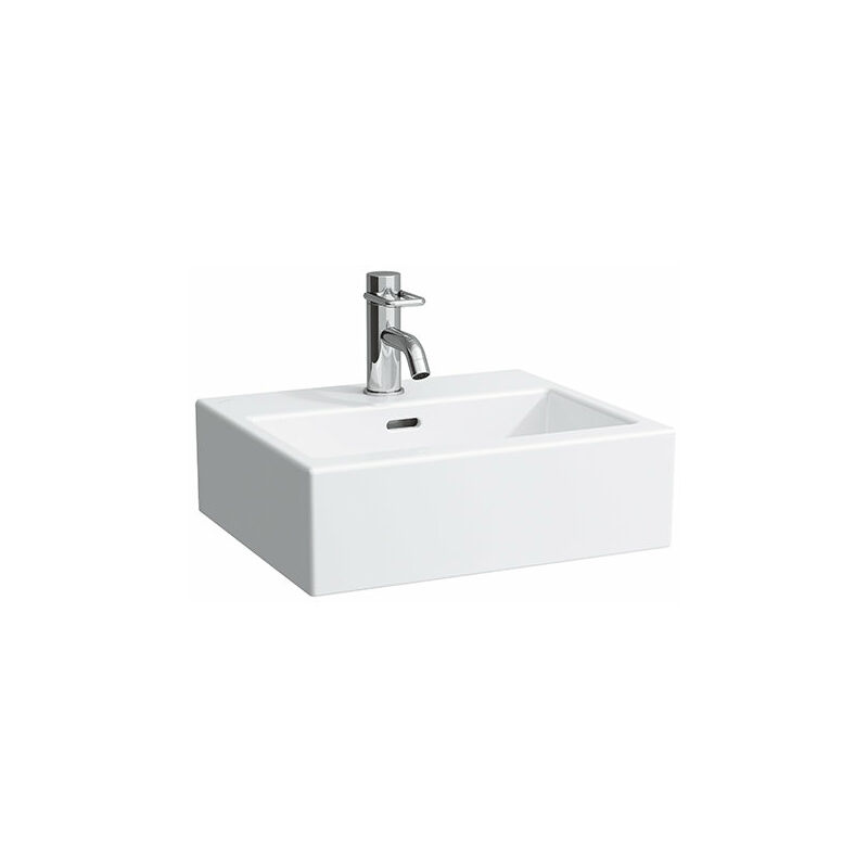 

Laufen Living City Lavabo de manos, 1 agujero para grifo céntrico, con rebosadero, 450x380, blanco - H8154320001041