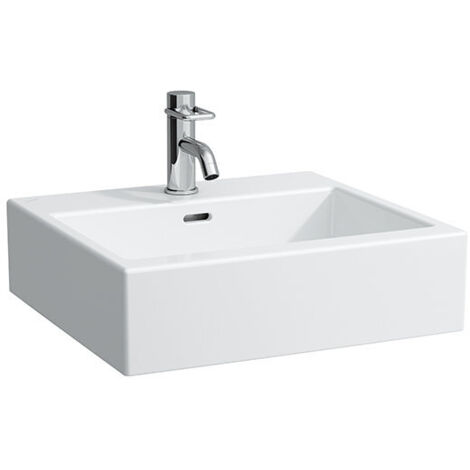 LAUFEN Living City Lavabo sobre encimera, 1 agujero para grifo en
