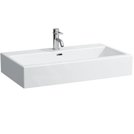 Laufen Living - Lavabo à poser 800x460 mm, sans trou pour robinetterie, blanc H8174370001091