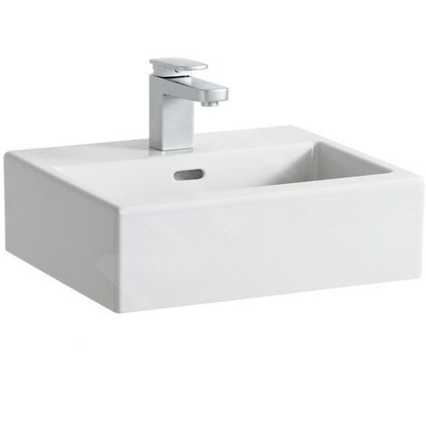 Laufen Living - Lave-mains 450x380 mm, avec 1 trou pour robinetterie, blanc H8154330001041