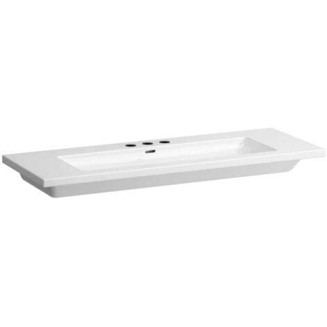 LAUFEN Living Square lavabo, encastré, 3 trous pour robinet,