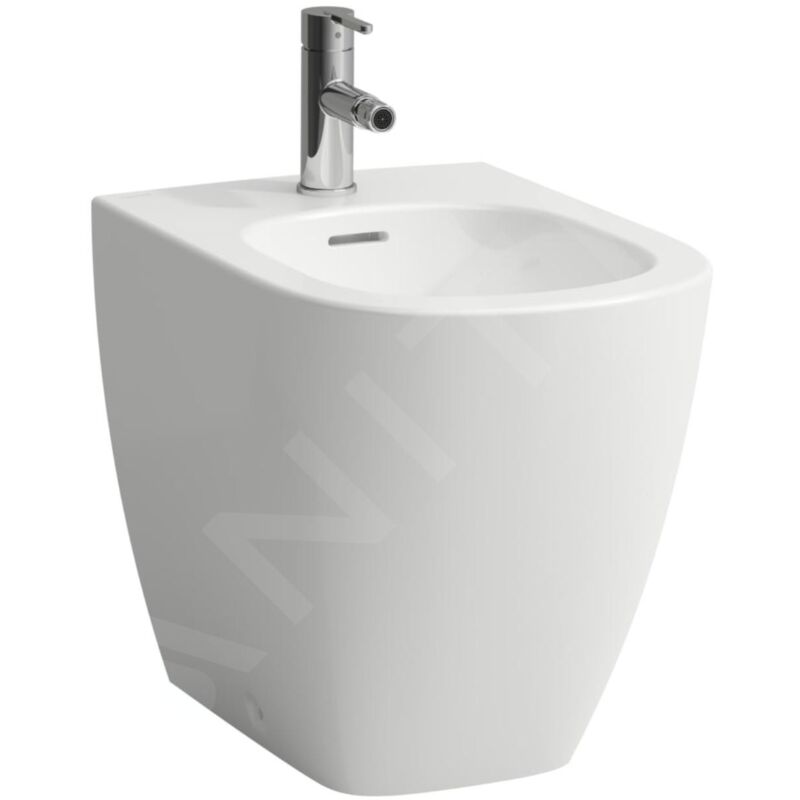 Laufen - Lua Bidet au sol, avec trop-plein, 1 trou pour robinet,