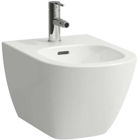 Laufen Lua - Bidet suspendu, trou pour robinet, LCC, blanc H8300814003021