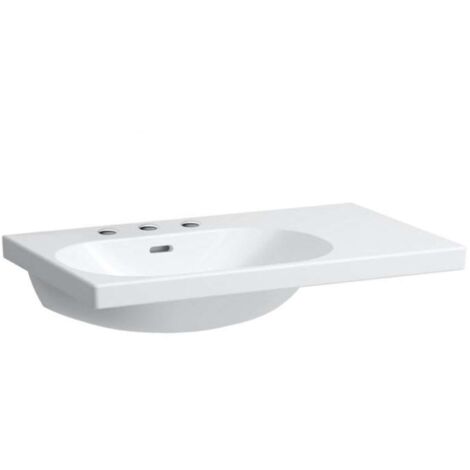 LAUFEN LUA lavabo, 3 trous pour robinet, avec trop-plein,