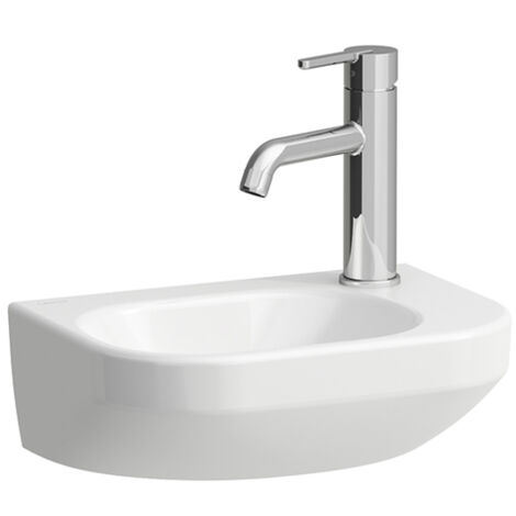 LAUFEN LUA lavabo con enjuague manual, 1 grifo a la derecha,