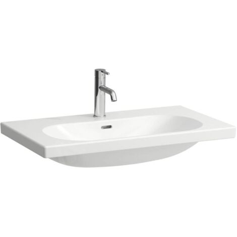 Laufen Lua - Lavabo de meuble 46x80 cm, avec trop-plein, trou pour robinet, blanc H8100870001041
