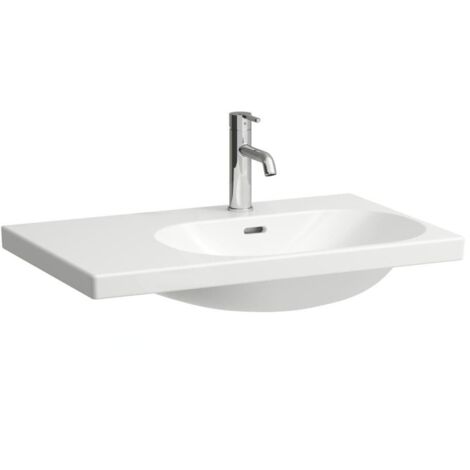 Laufen Lua - Lavabo de meuble 75x46 cm, avec trop-plein, trou pour robinetterie, blanc H8170850001041