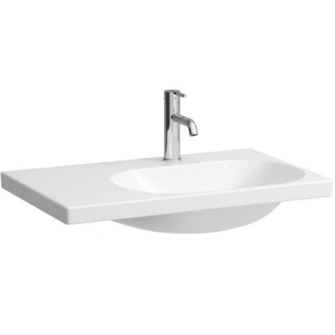 Laufen Lua - Lavabo de meuble 75x46 cm, sans trop-plein, 1 trou pour mélangeur, blanc H8170850001111