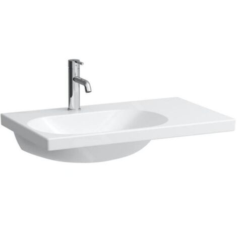 Laufen Lua - Lavabo de meuble 75x46 cm, sans trop-plein, 1 trou pour mélangeur, blanc H8170860001111