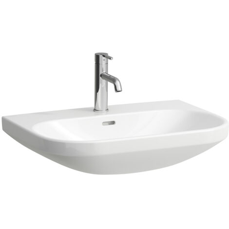 LAUFEN LUA lavabo, sin agujero para grifo, con rebosadero,