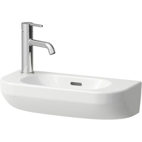 LAUFEN LUA lave-mains, 1 trou de robinetterie à gauche, vasque à