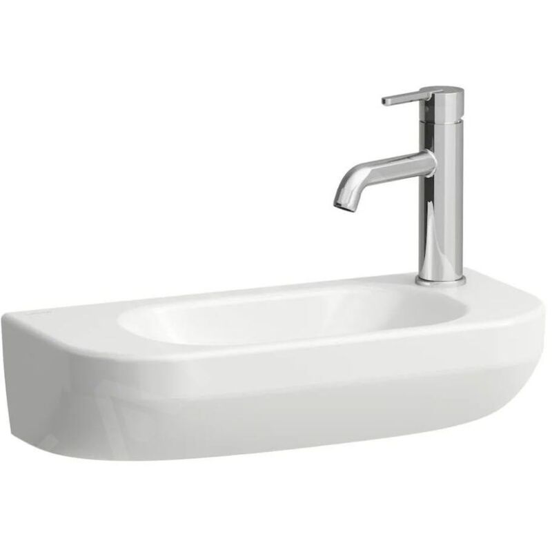 Laufen - Lua lave-mains, 1 trou de robinetterie à droite, bassin à