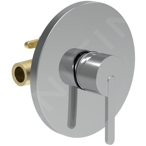 Laufen Lua - Mitigeur de douche encastré avec corps d'encastrement, chrome H3310860048001