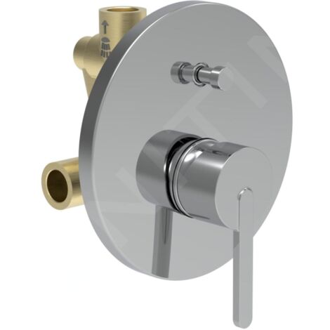 Laufen Lua - Mitigeur encastré pour 2 sorties, avec corps d’encastrement, chrome H3210860048001