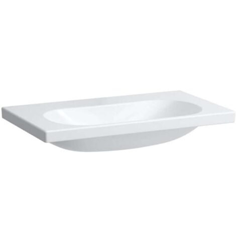 LAUFEN LUA Waschtisch, ohne Hahnloch, ohne Überlauf, 800x460mm,